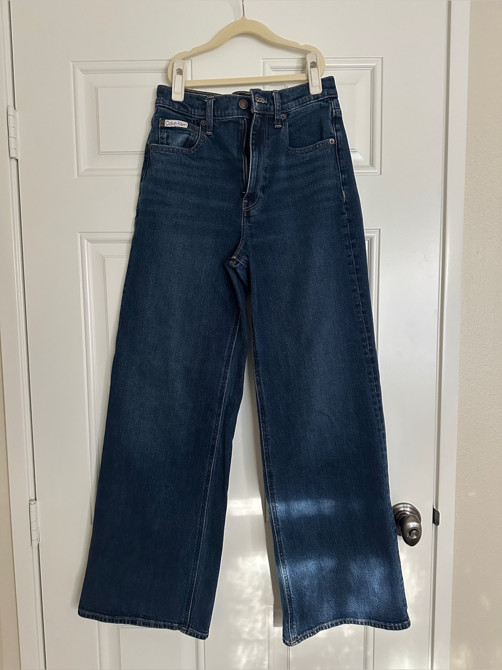 Wide Leg Dark Blue Calvin Klein Jeans 27 regular